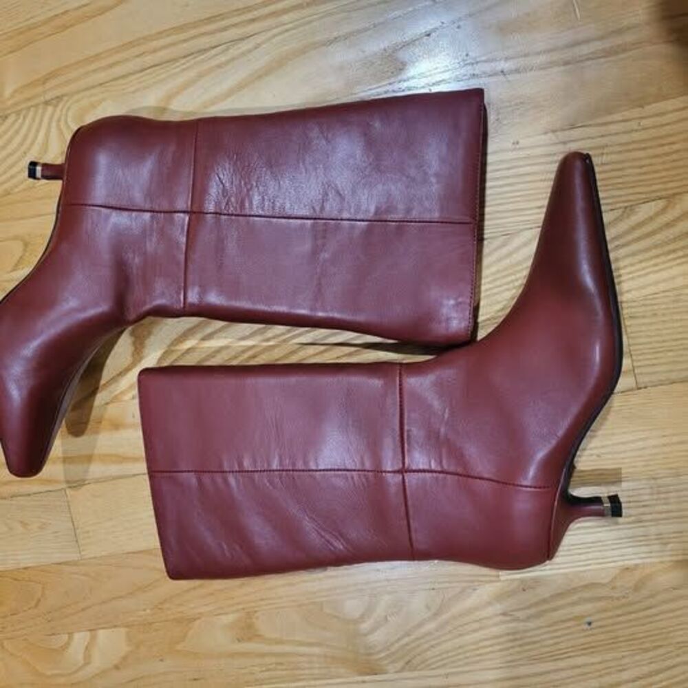 Kenneth Cole New York Meryl Mid-Calf Boots – Size 5 M, Kitten Heel, Pointed Toe